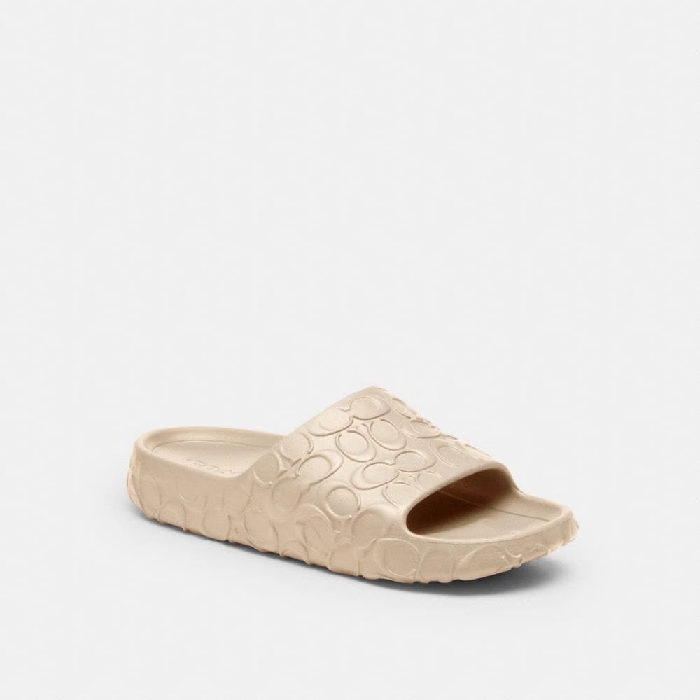 Men's Coach Bay Slide In Signature Ivory
