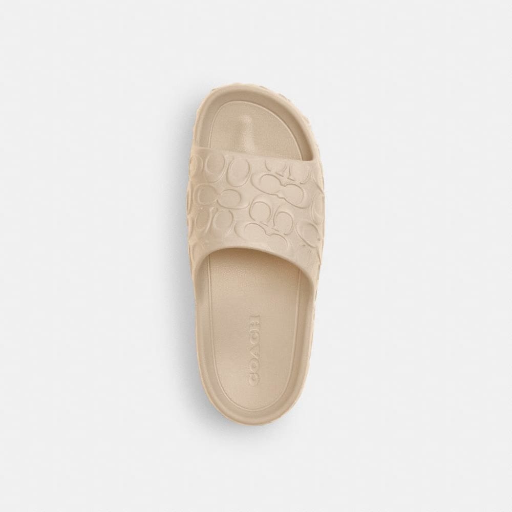 Men's Coach Bay Slide In Signature Ivory