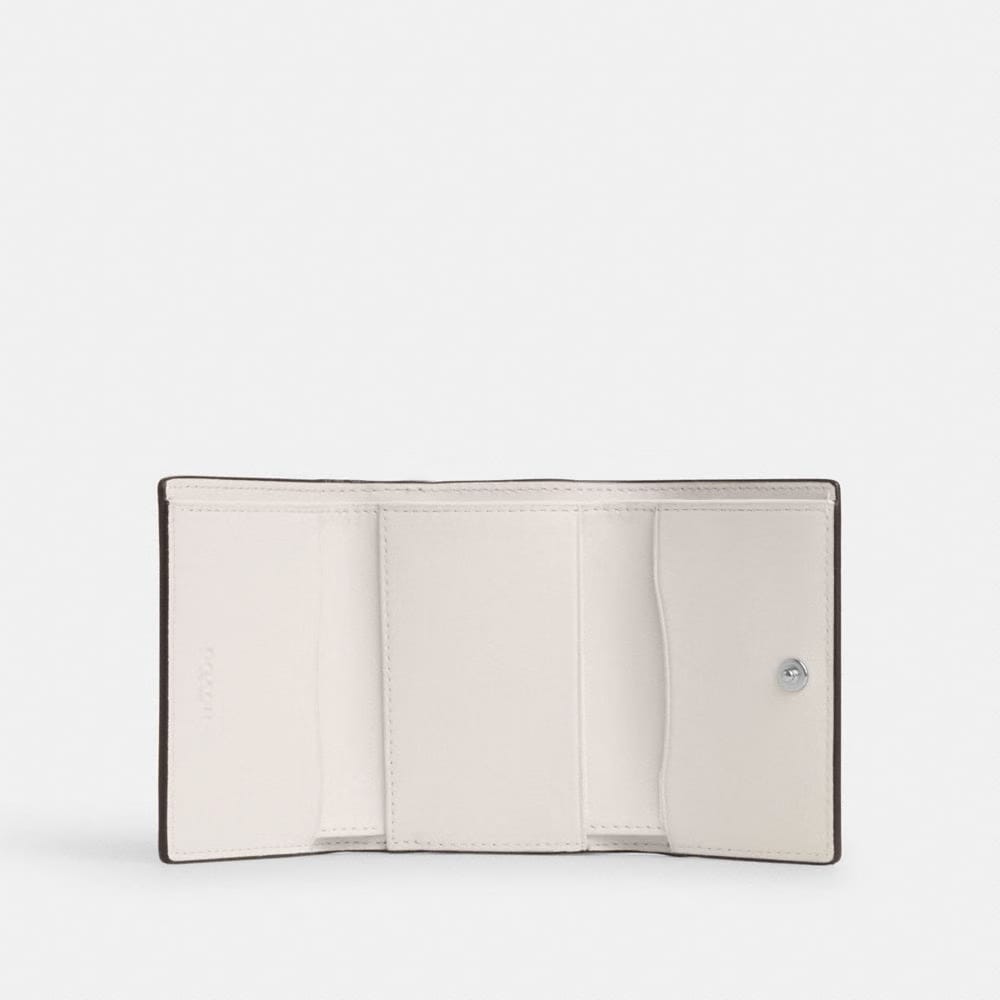 Coach Micro Wallet Silver Chalk