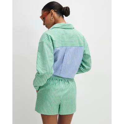 Green Striped Toucan Shorts