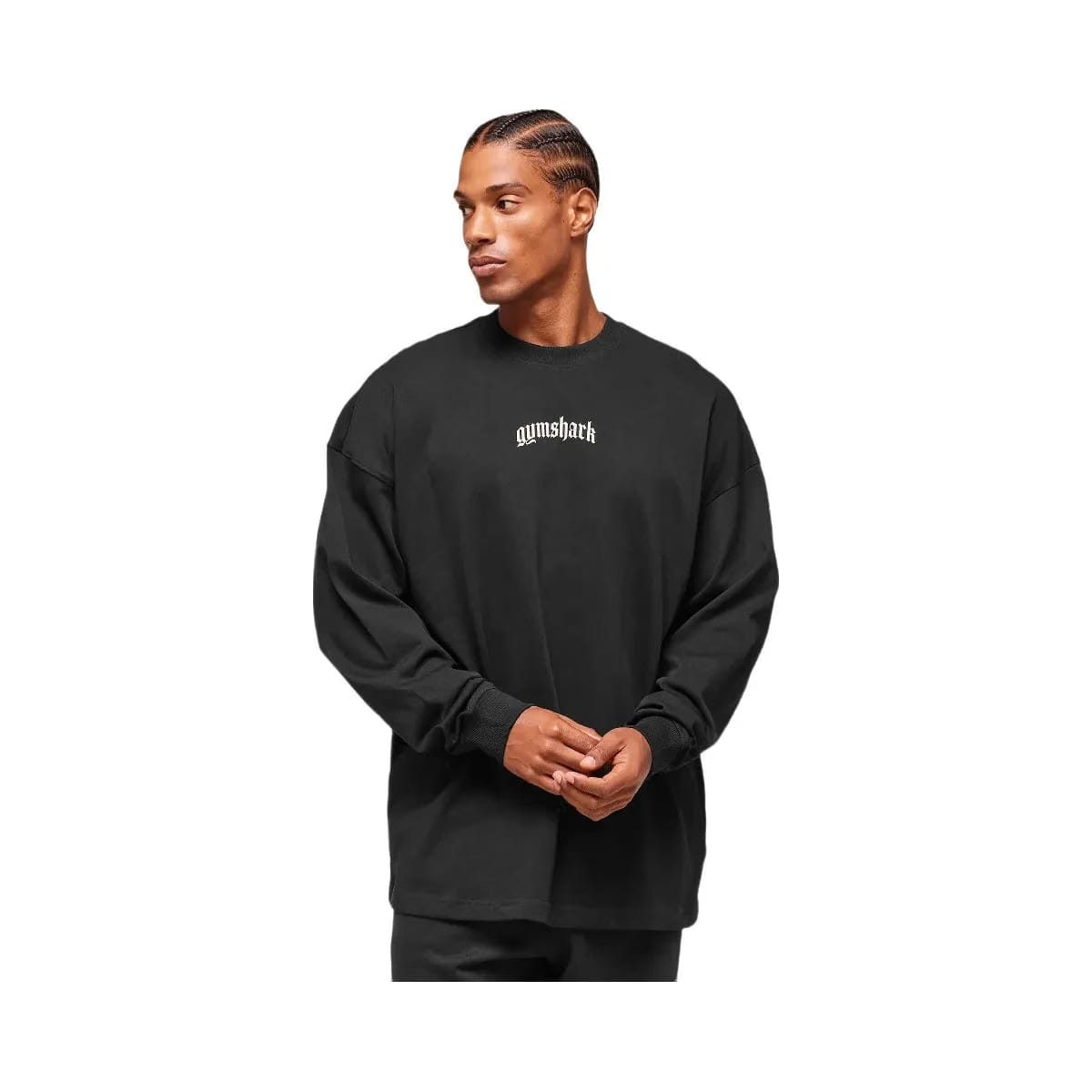 Gymshark Lion Graphic Long Sleeve T-Shirt - Black