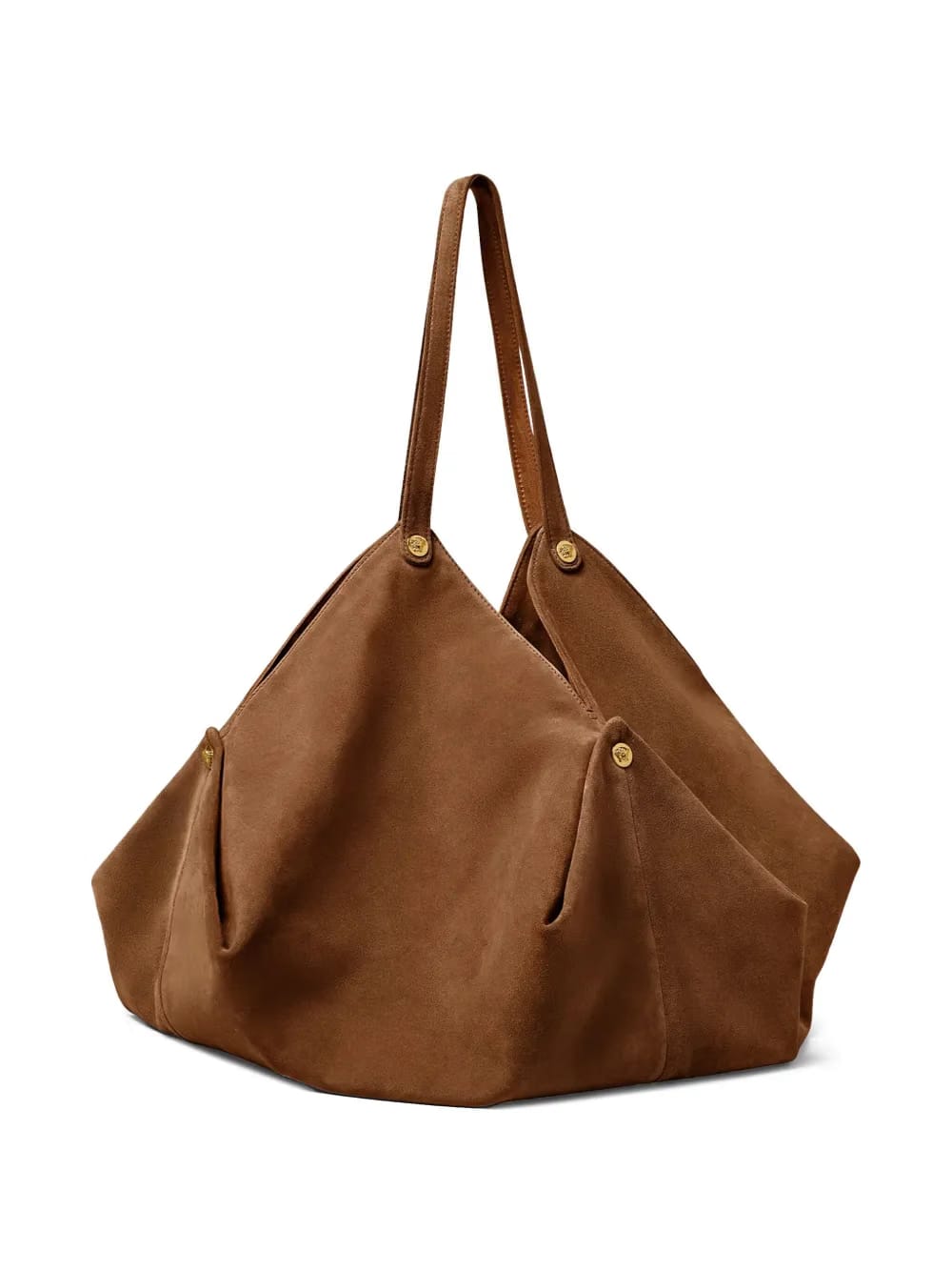 large Protea suede shoulder bag