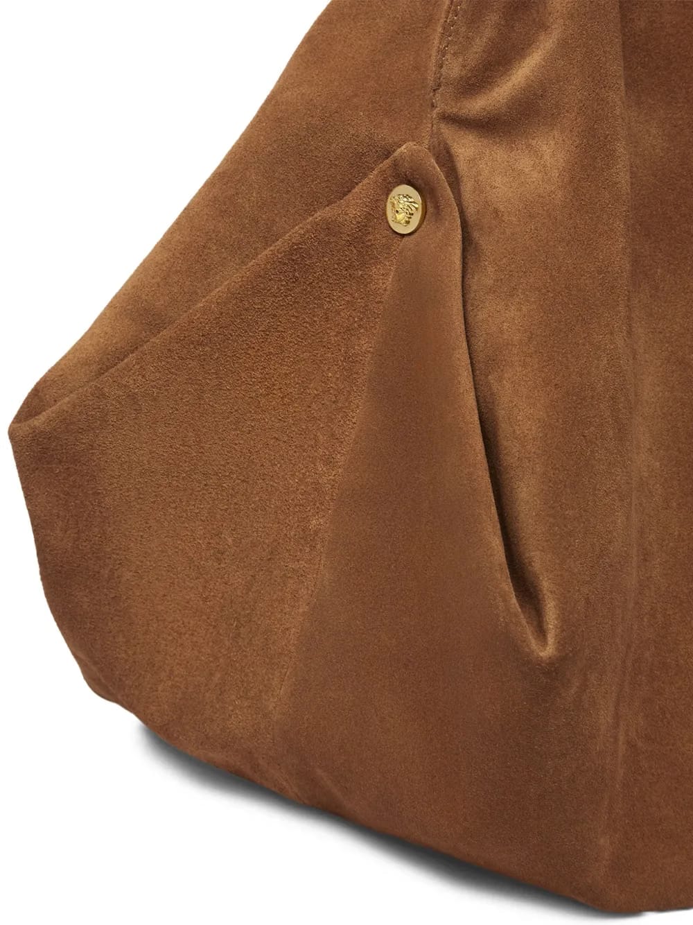 large Protea suede shoulder bag