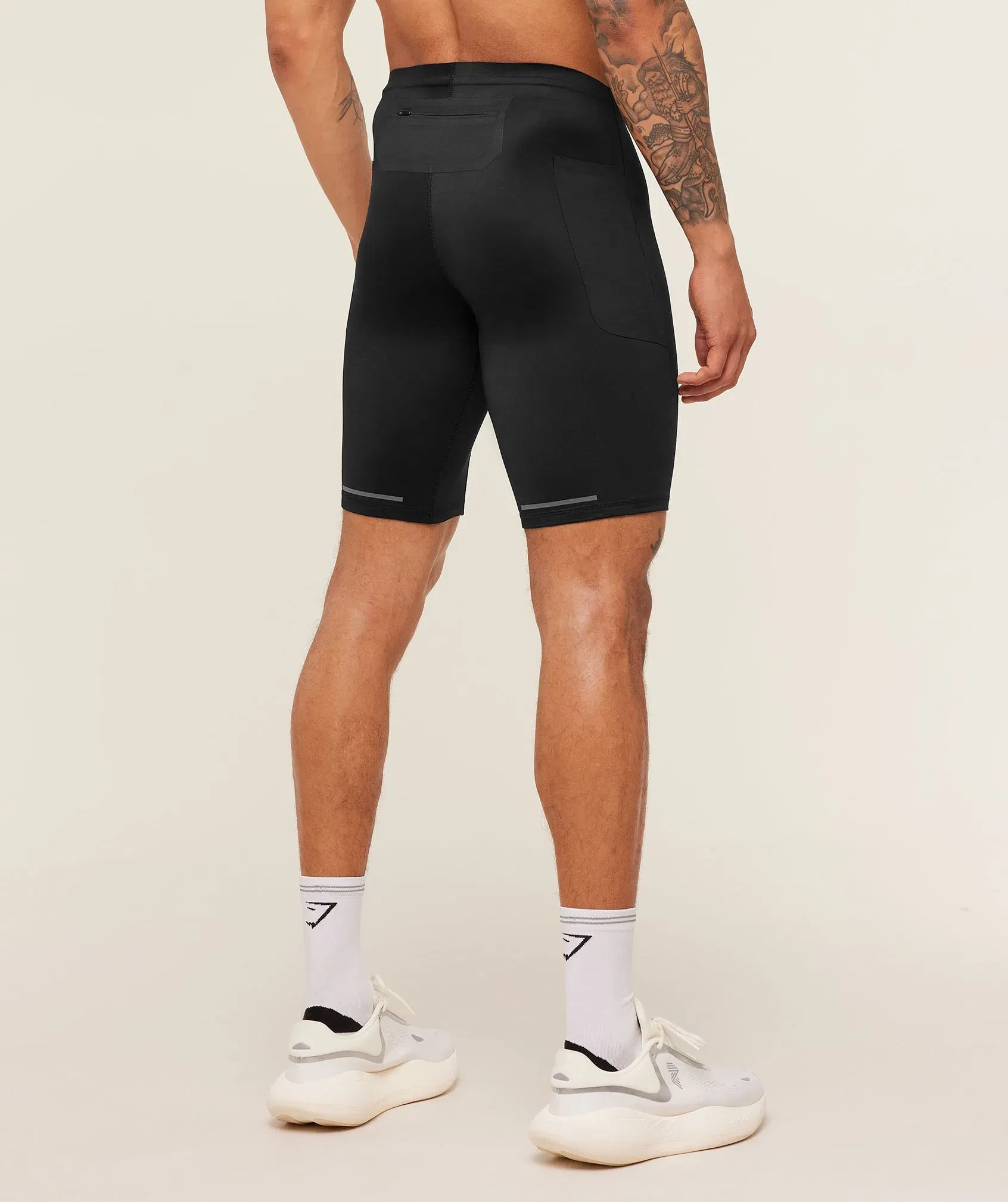 Gymshark Running Elite Race Half Tight - Black