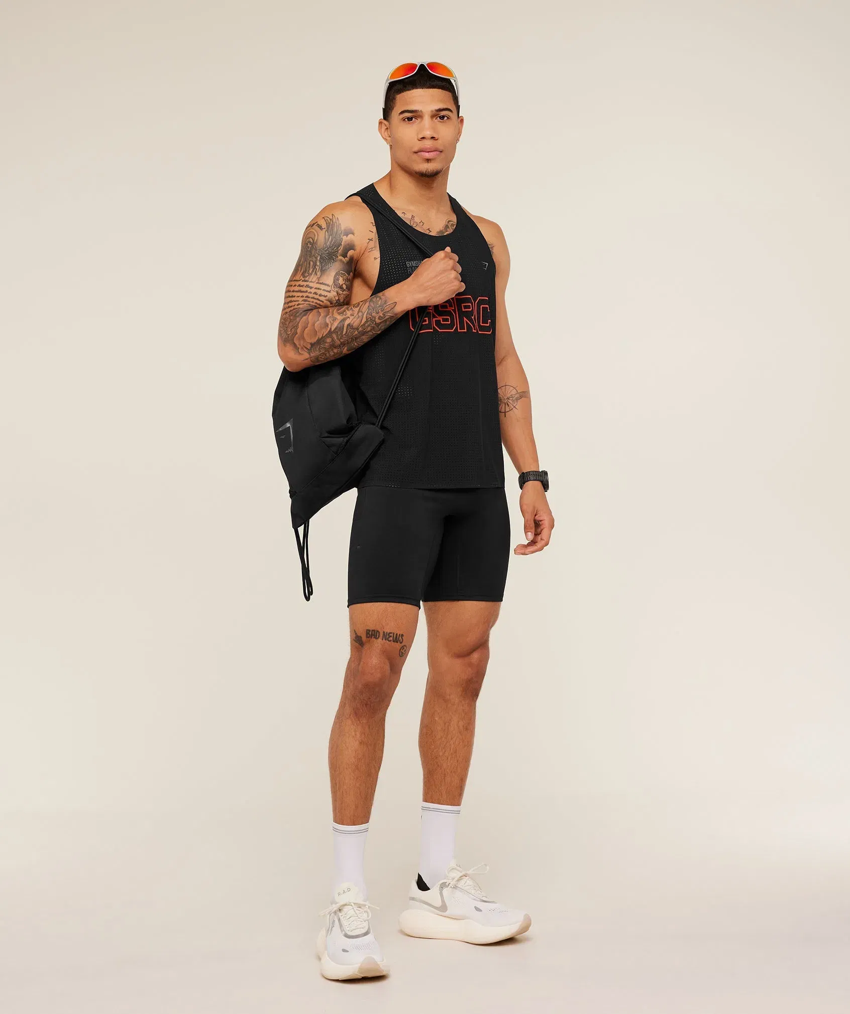 Gymshark Running Elite Race Half Tight - Black