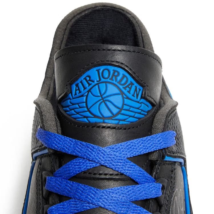 Off White x Air Jordan 2 Retro Low SP Black Varsity Royal