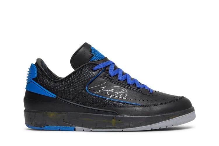 Off White x Air Jordan 2 Retro Low SP Black Varsity Royal