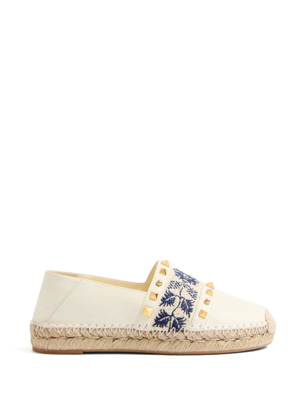 County Rockstud-detailgrape espadrilles