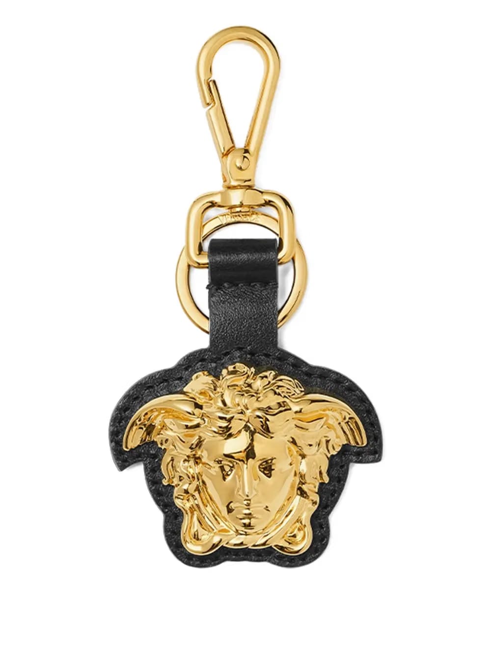 Medusa Head leather keyring