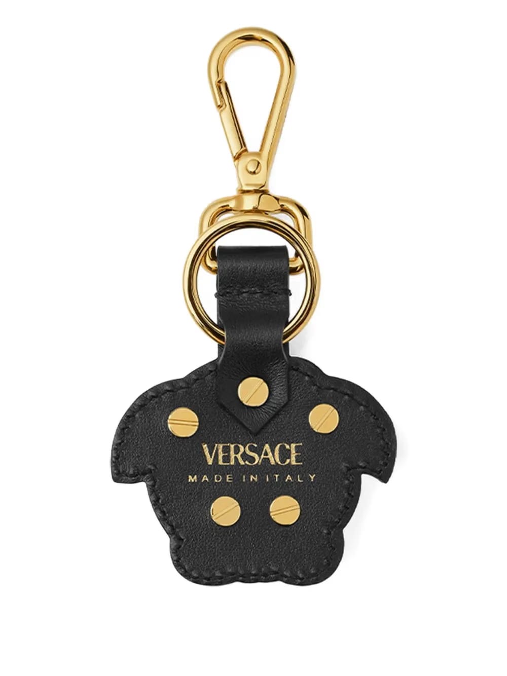 Medusa Head leather keyring
