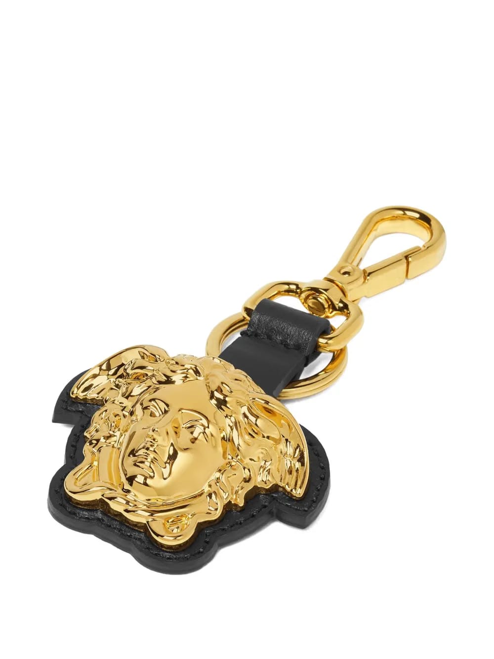 Medusa Head leather keyring