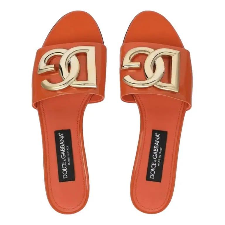 Luxury Orange DG Plaque Flat Sliders