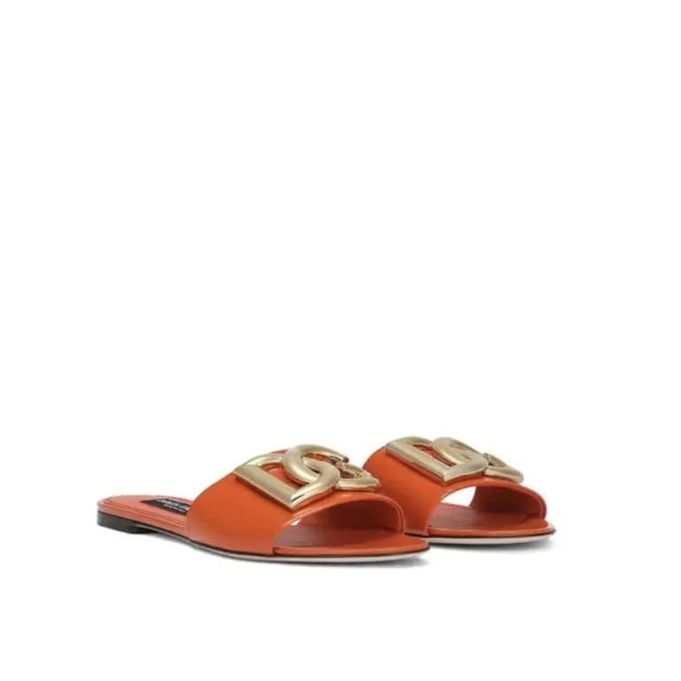 Luxury Orange DG Plaque Flat Sliders