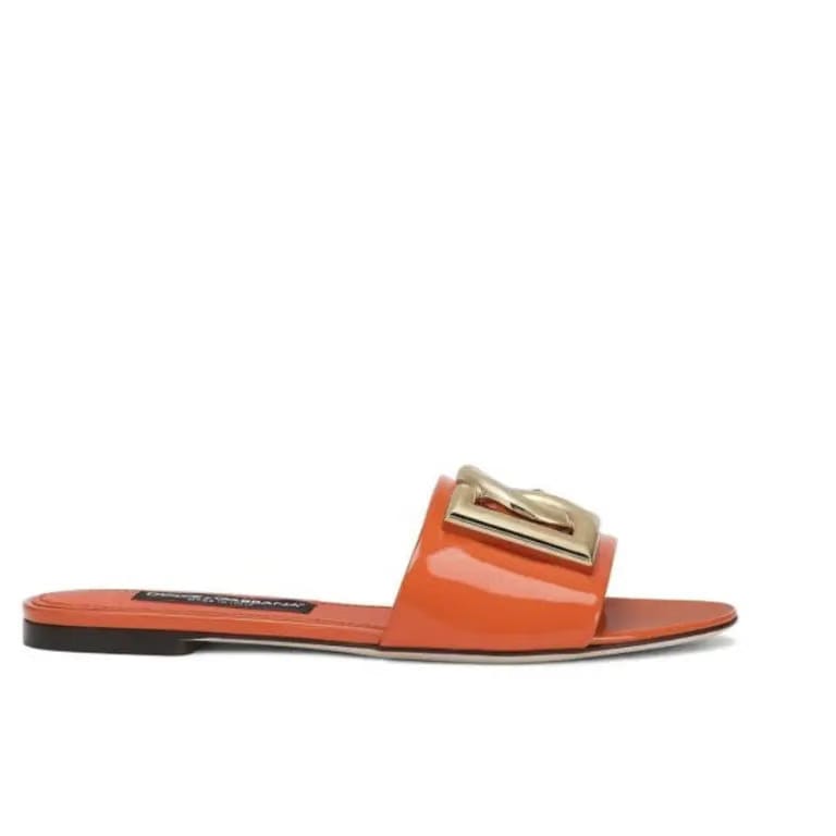 Luxury Orange DG Plaque Flat Sliders