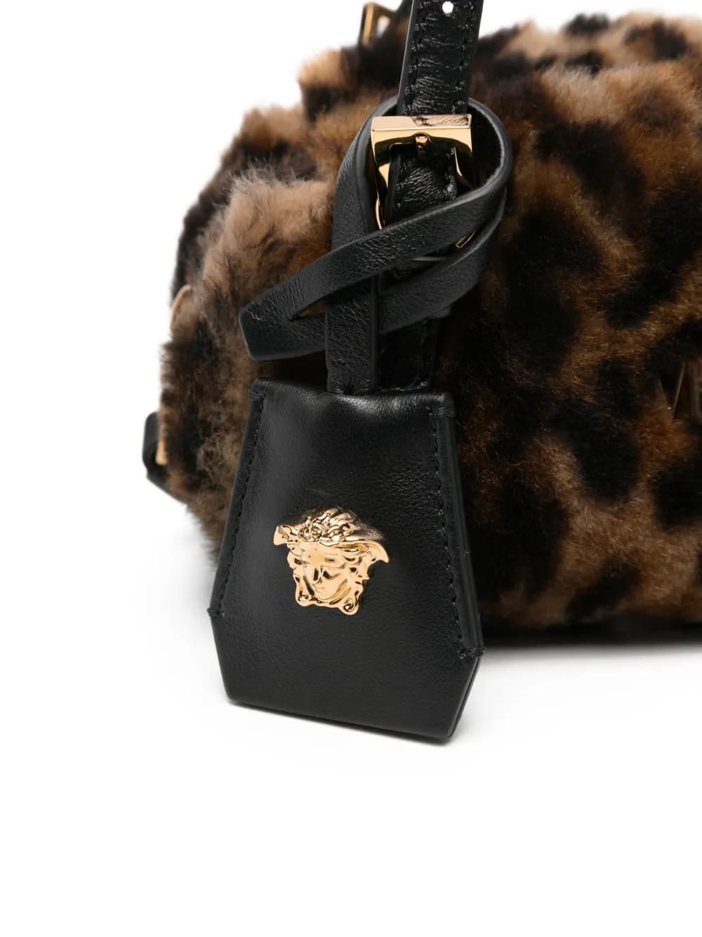 mini Tag leopard-print shoulder bag