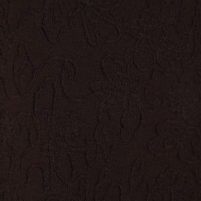 Brown Jacquard Wide Leg Trousers