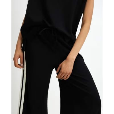 Black Side Tape Joggers