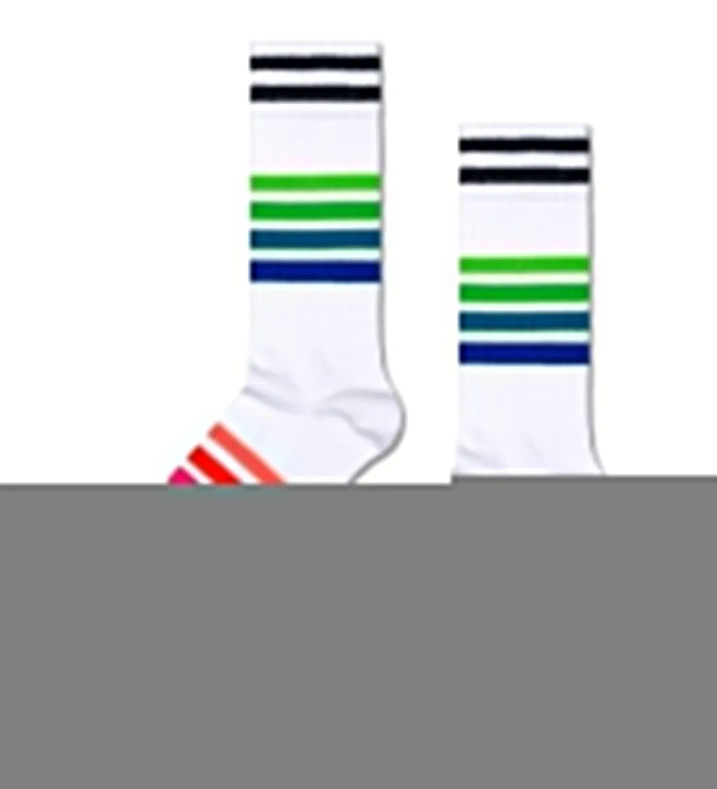 Happy Socks Unisex Street Stripe Sneaker Crew Length Socks for Women and Men