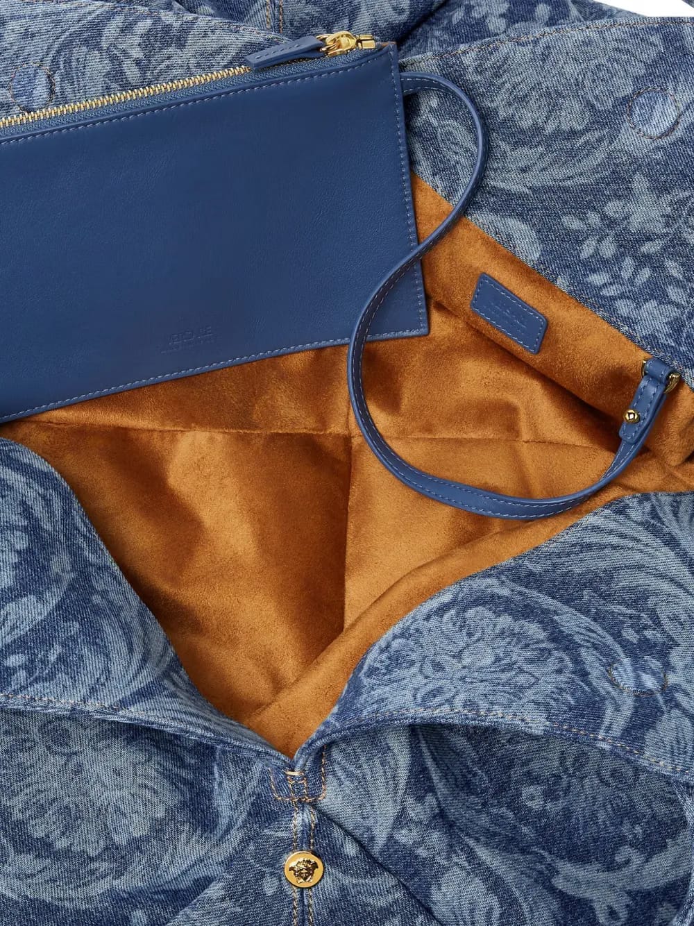 Barocco-print tote bag