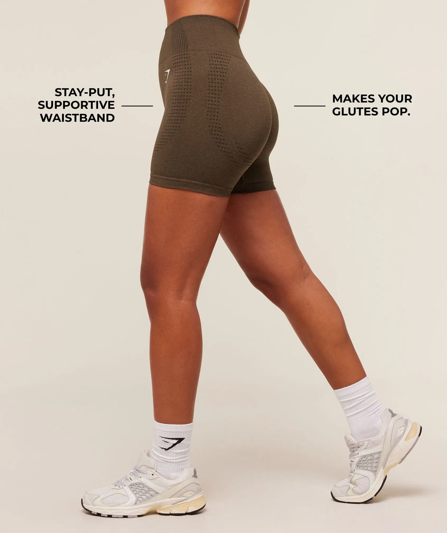Gymshark Vital Soft Short - Espresso Marl