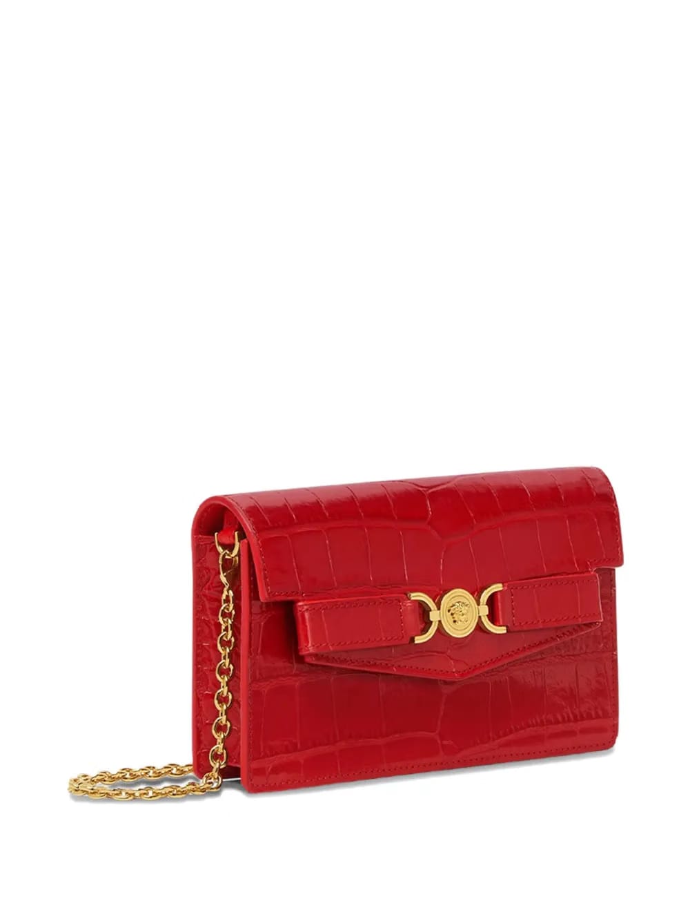 Medusa Head leather clutch bag