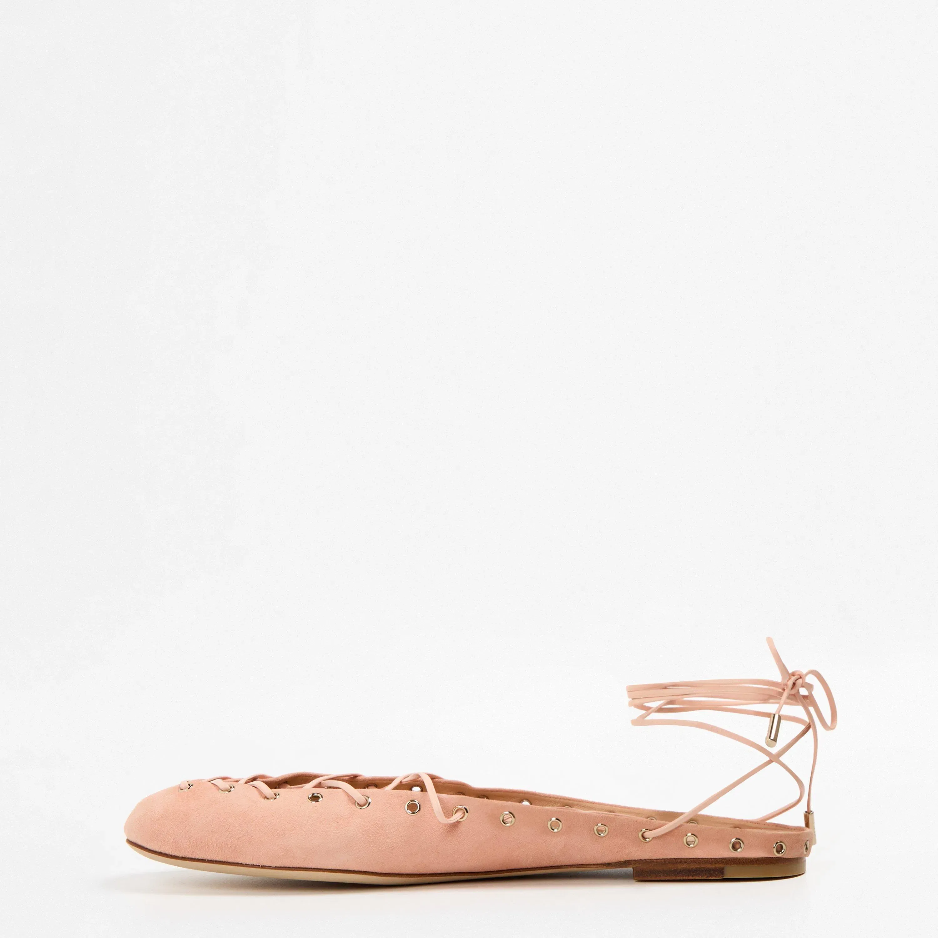 Ghillie Ankle Lacing Flat Ballet Pumps