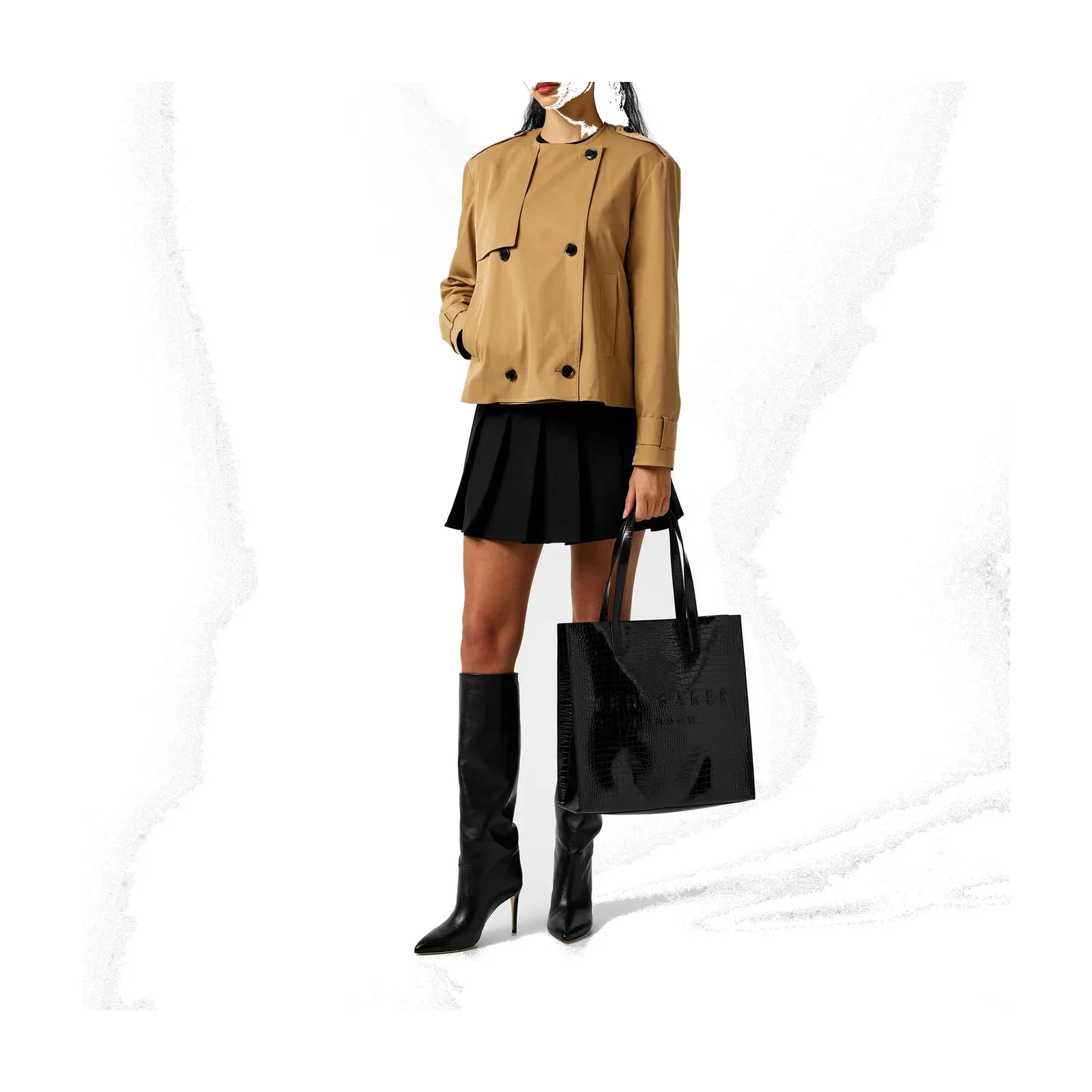 Ted Baker Croc Textured Icon Tote Bag