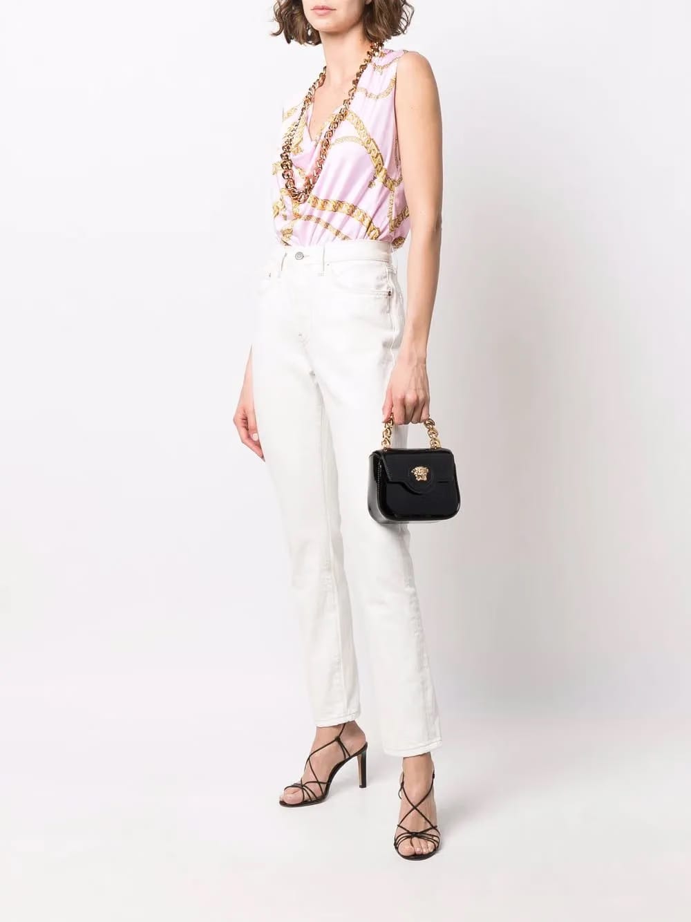 La Medusa patent mini bag