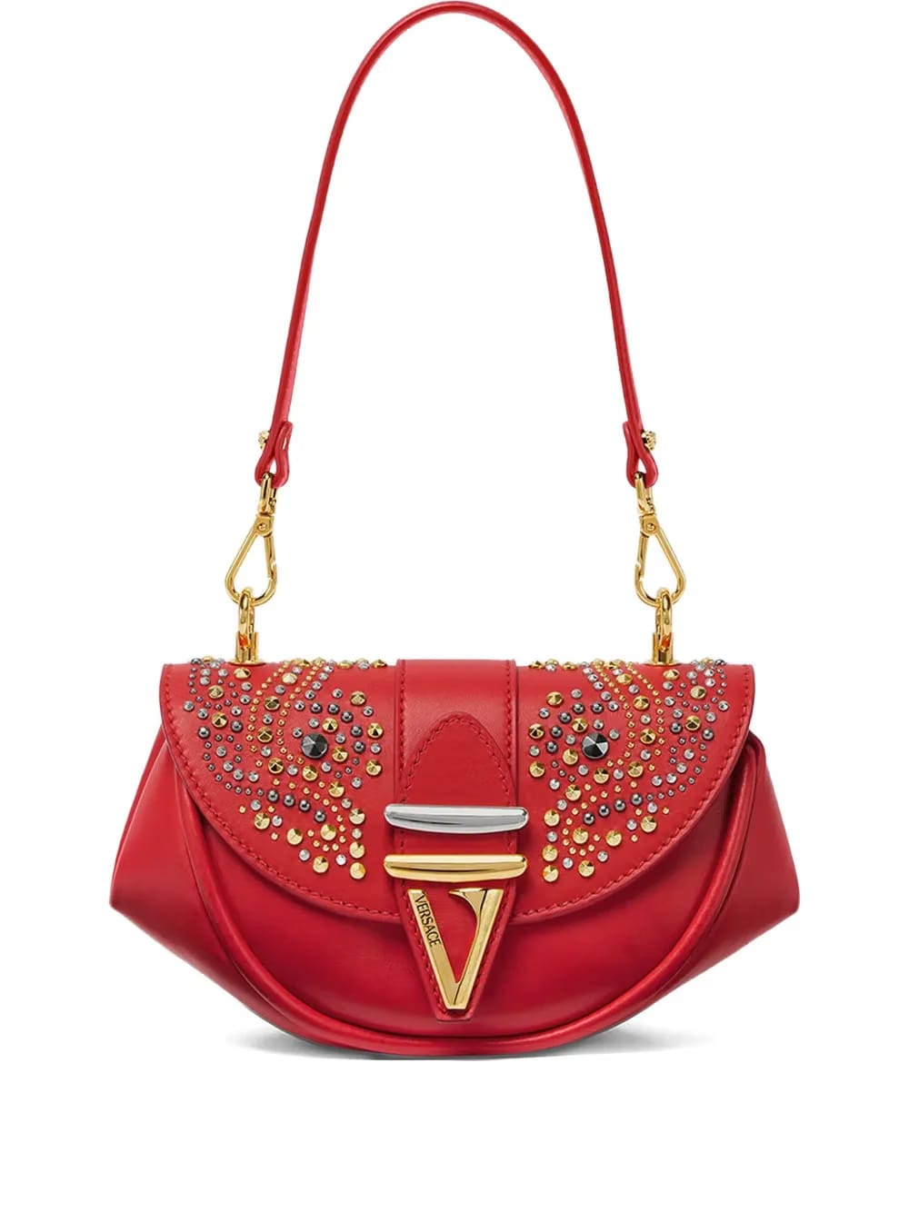 Virtus crystal-embellished shoulder bag