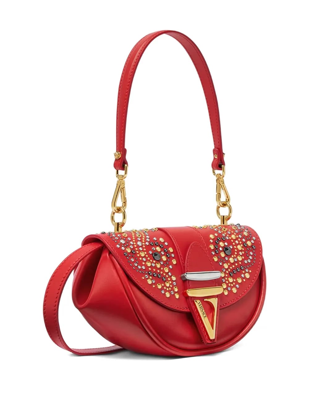Virtus crystal-embellished shoulder bag