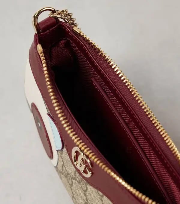 GG Mini Panda Appliqué Shoulder Bag