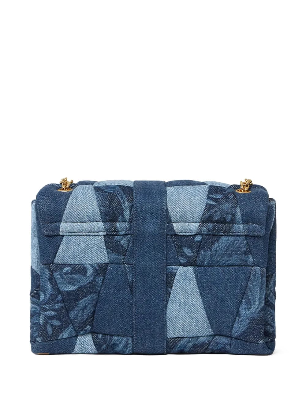 Kleio denim quilted shoulder bag