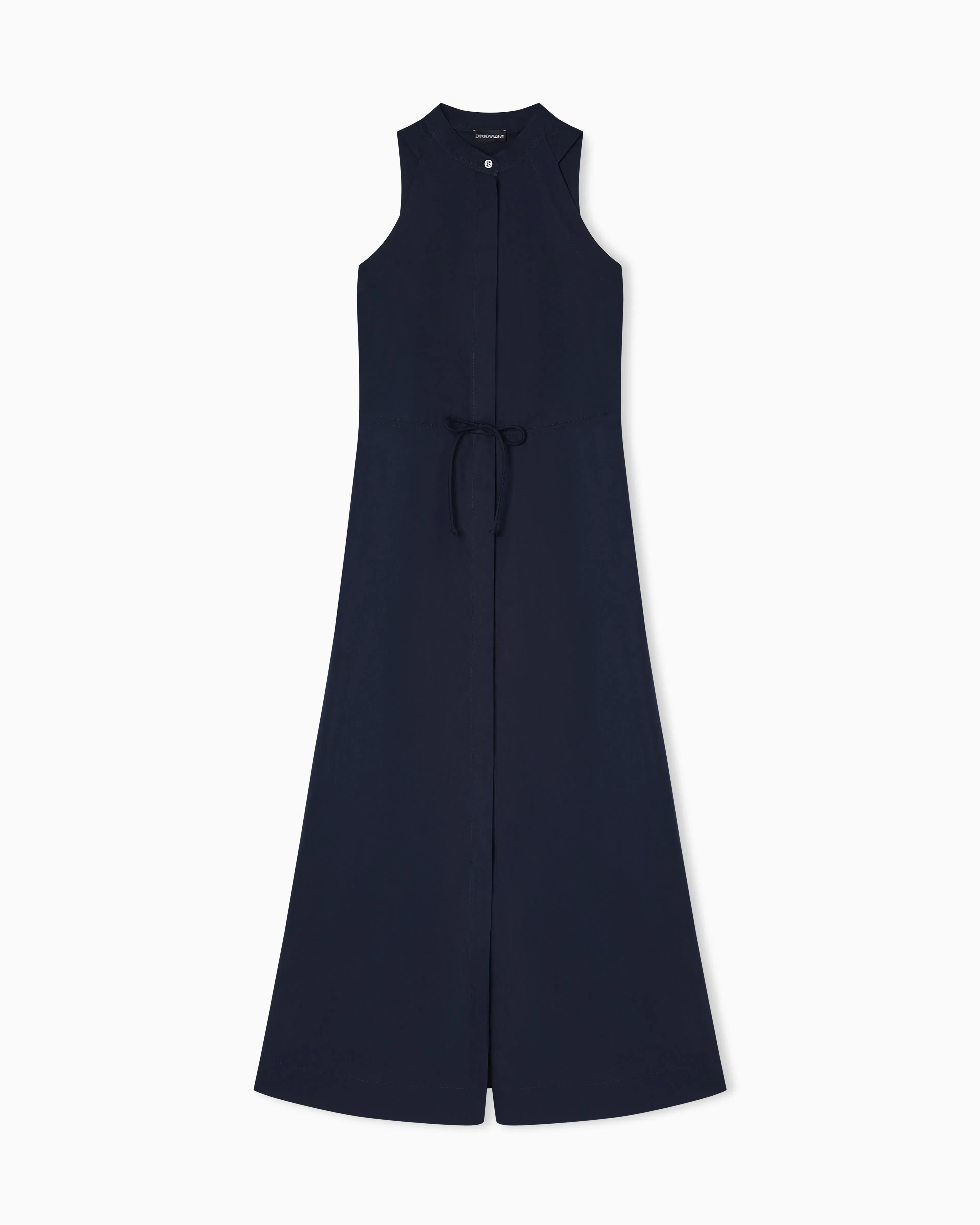 Emporio Armani Long dress with poplin drawstring