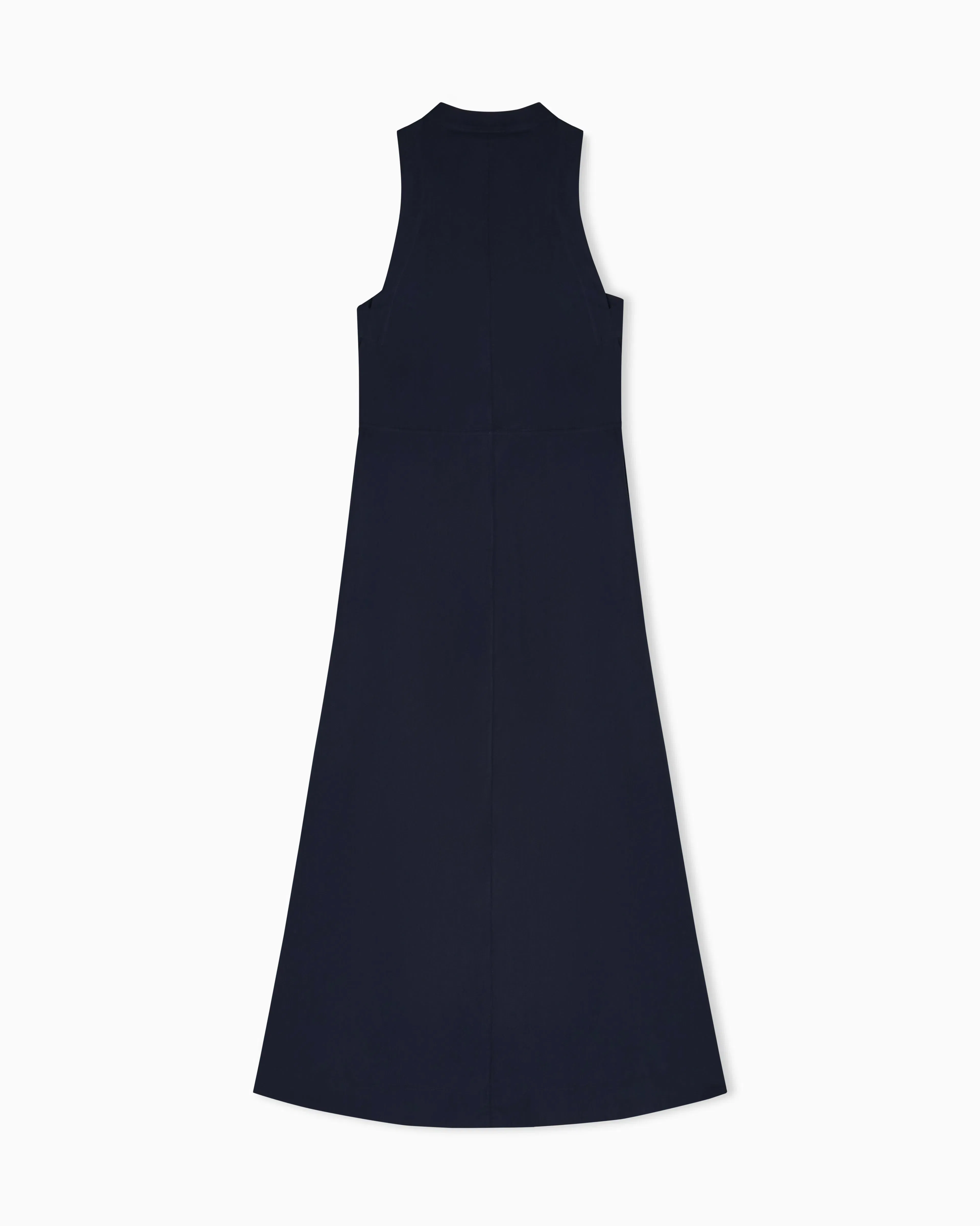 Emporio Armani Long dress with poplin drawstring