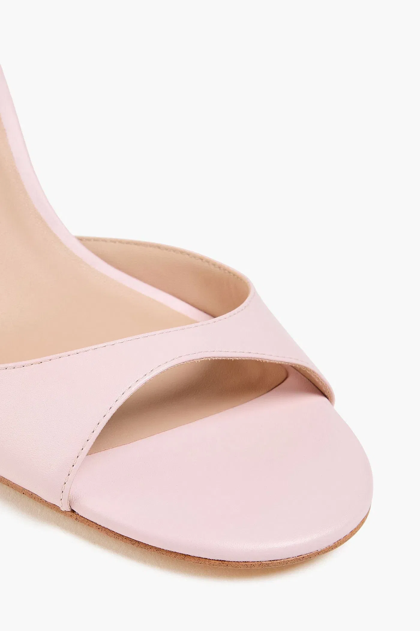 Stuart Weitzman Isla 75 Leather Sandals Baby Pink Women's