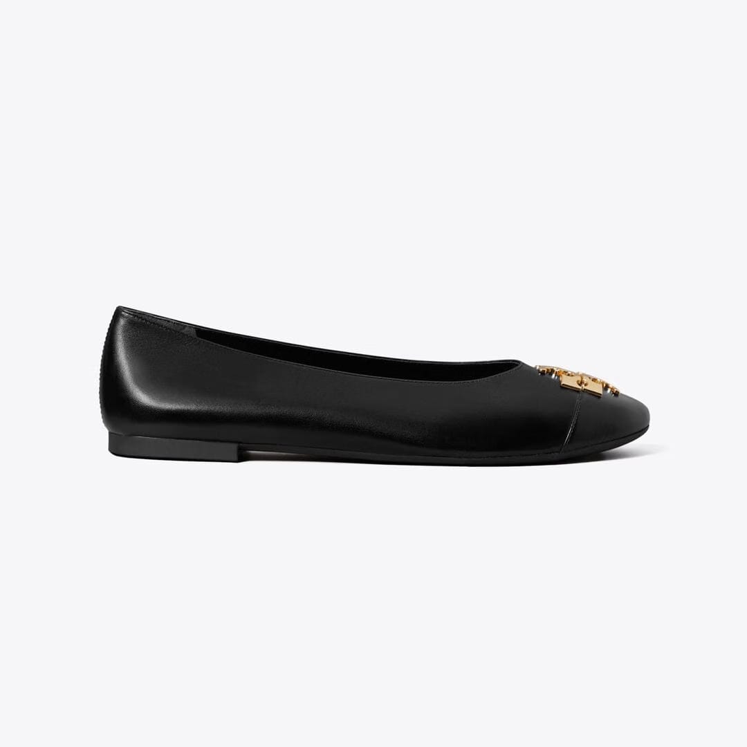 Tory Burch Charlie Ballet PERFECT BLACK / GOLD