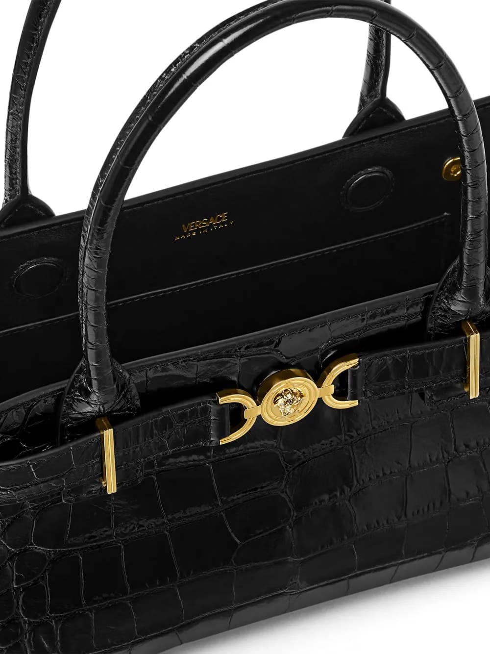 Medusa '95 croc-effect tote bag