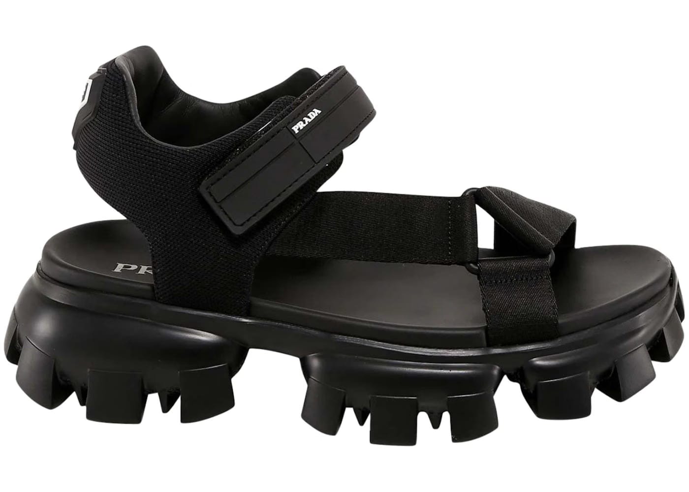 Prada Nastro Sandal Black