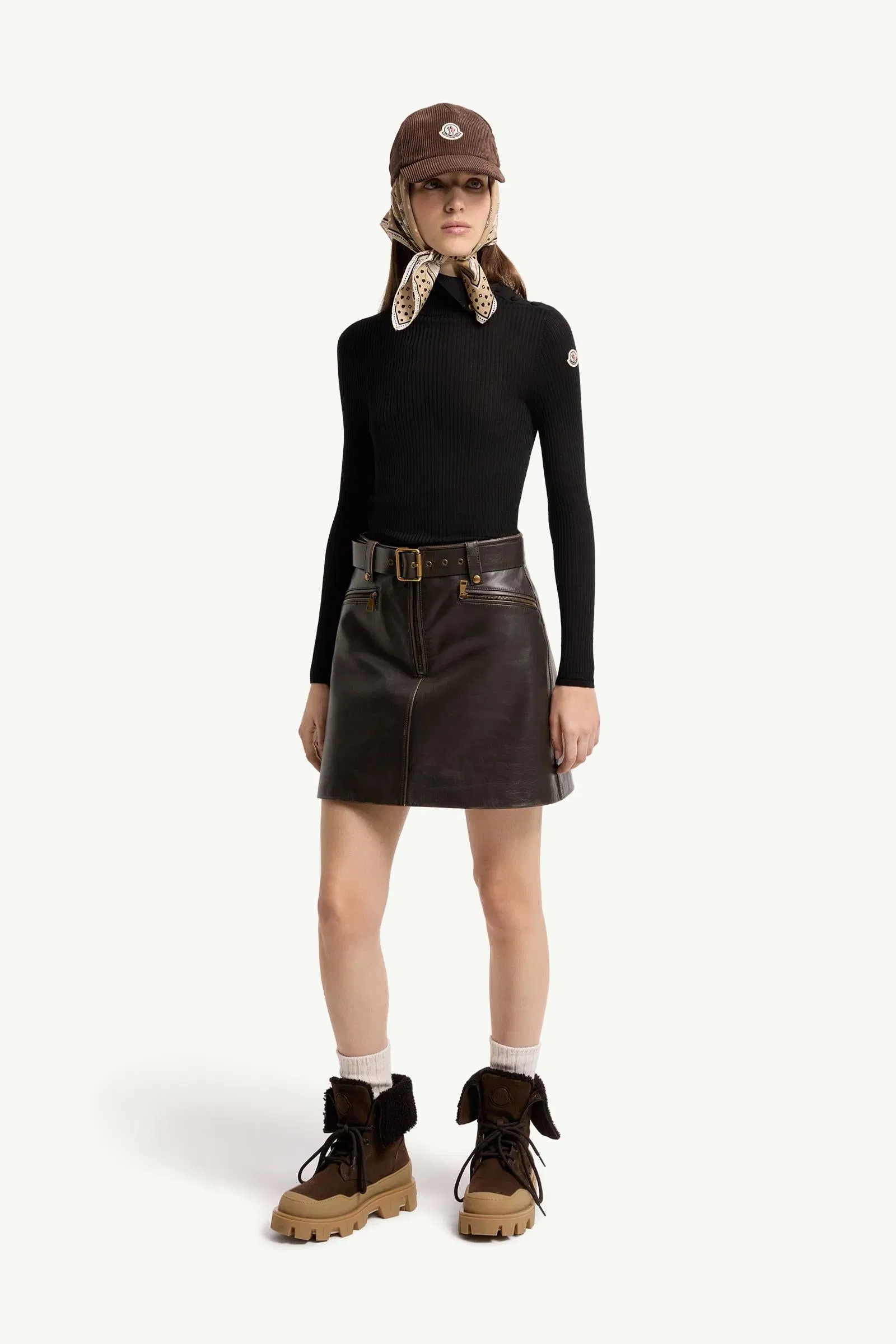 Moncler Textured Wool Sweater Black Black