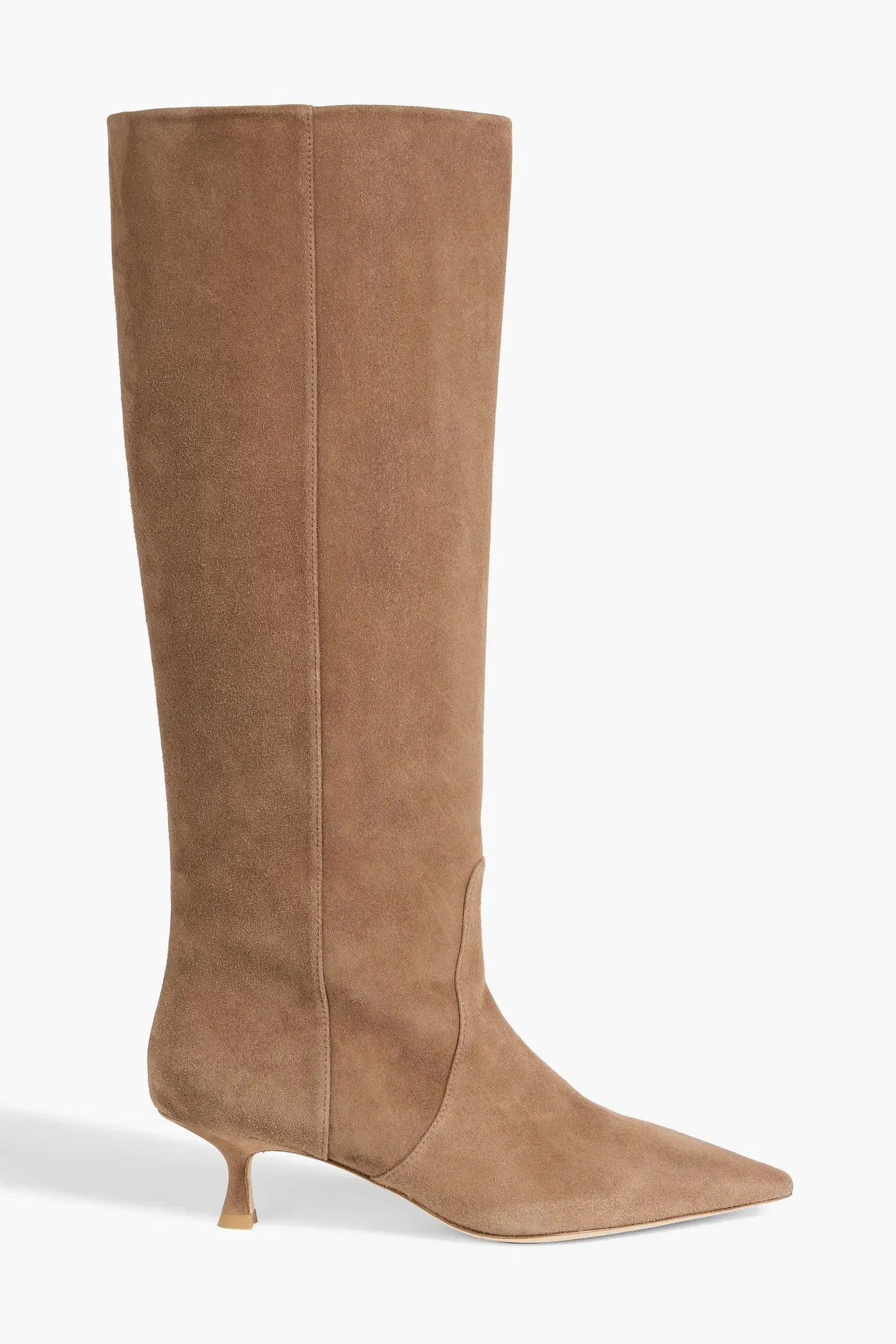 Stuart Weitzman Naomi 50 Suede Knee Boots Camel Women's