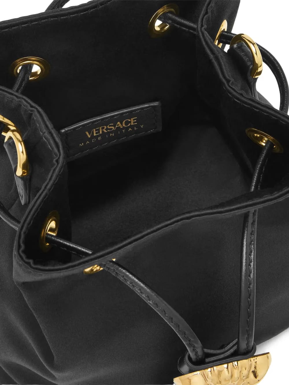 mini La Medusa satin bucket bag