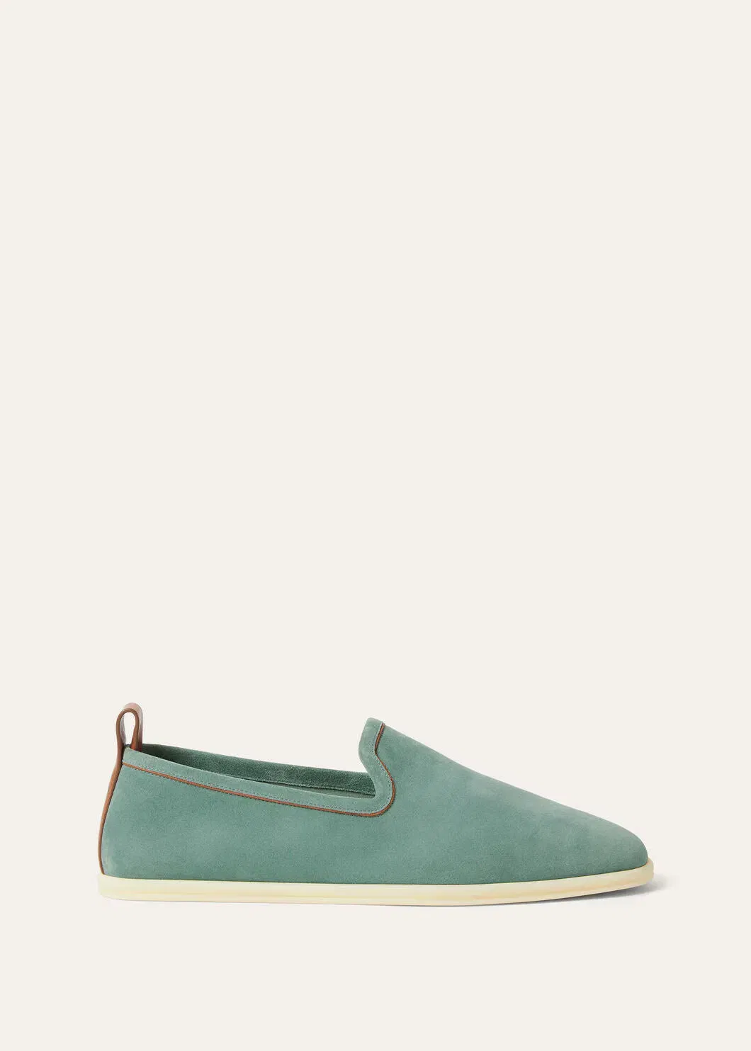 LoroPiana Venice Walk Loafer Pine Cloud