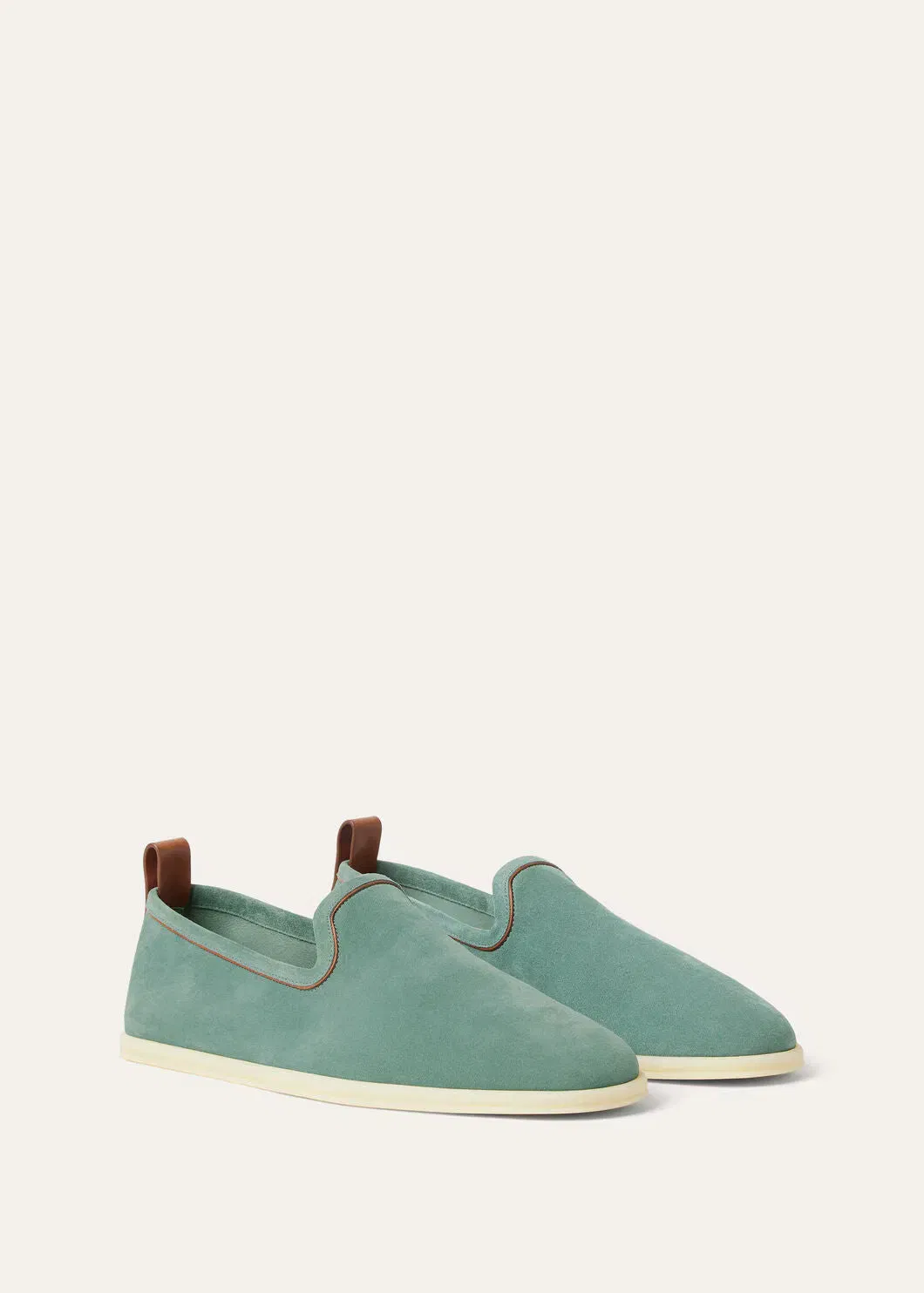 LoroPiana Venice Walk Loafer Pine Cloud