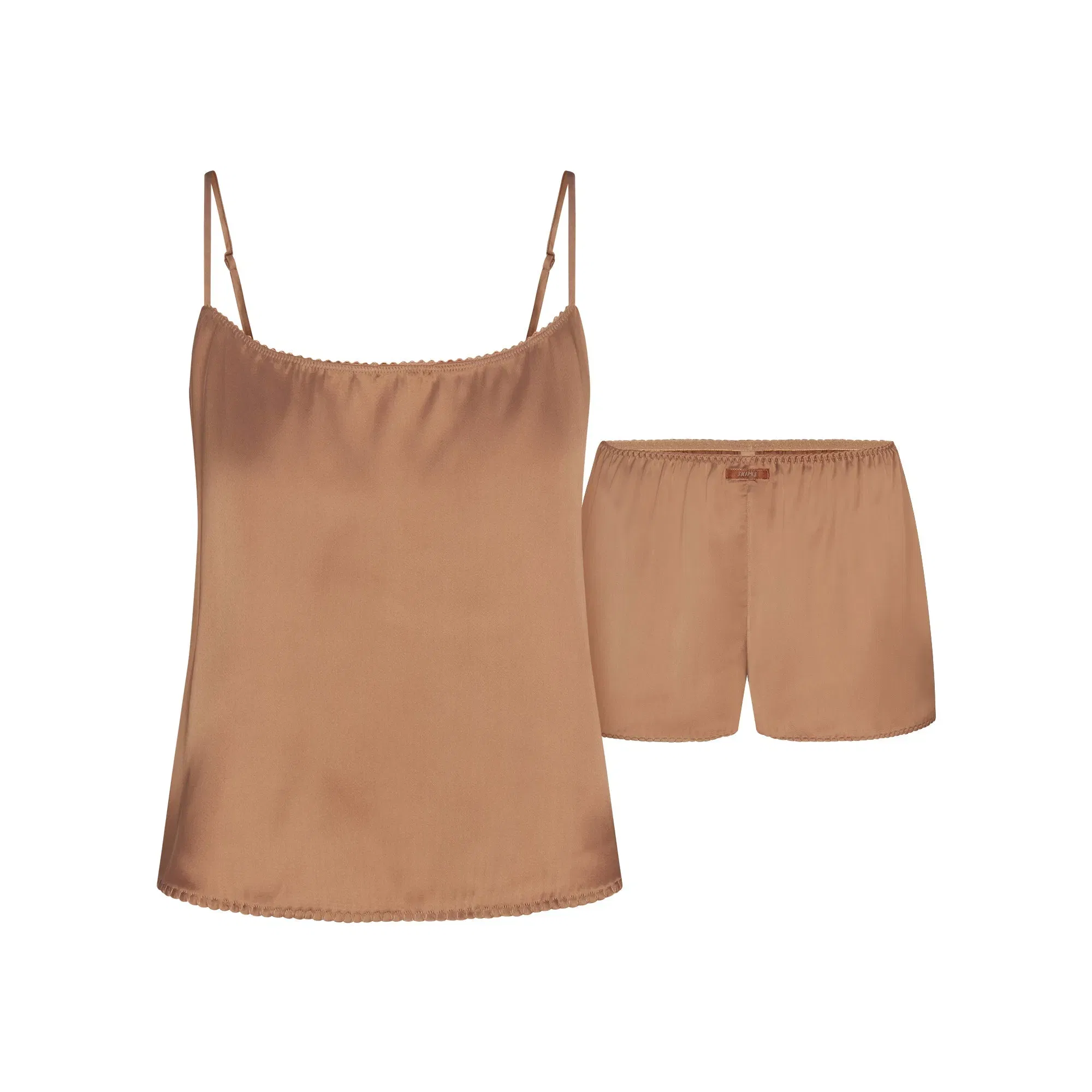 WOVEN SHINE CAMI AND SHORT SLEEP SET | SIENNA