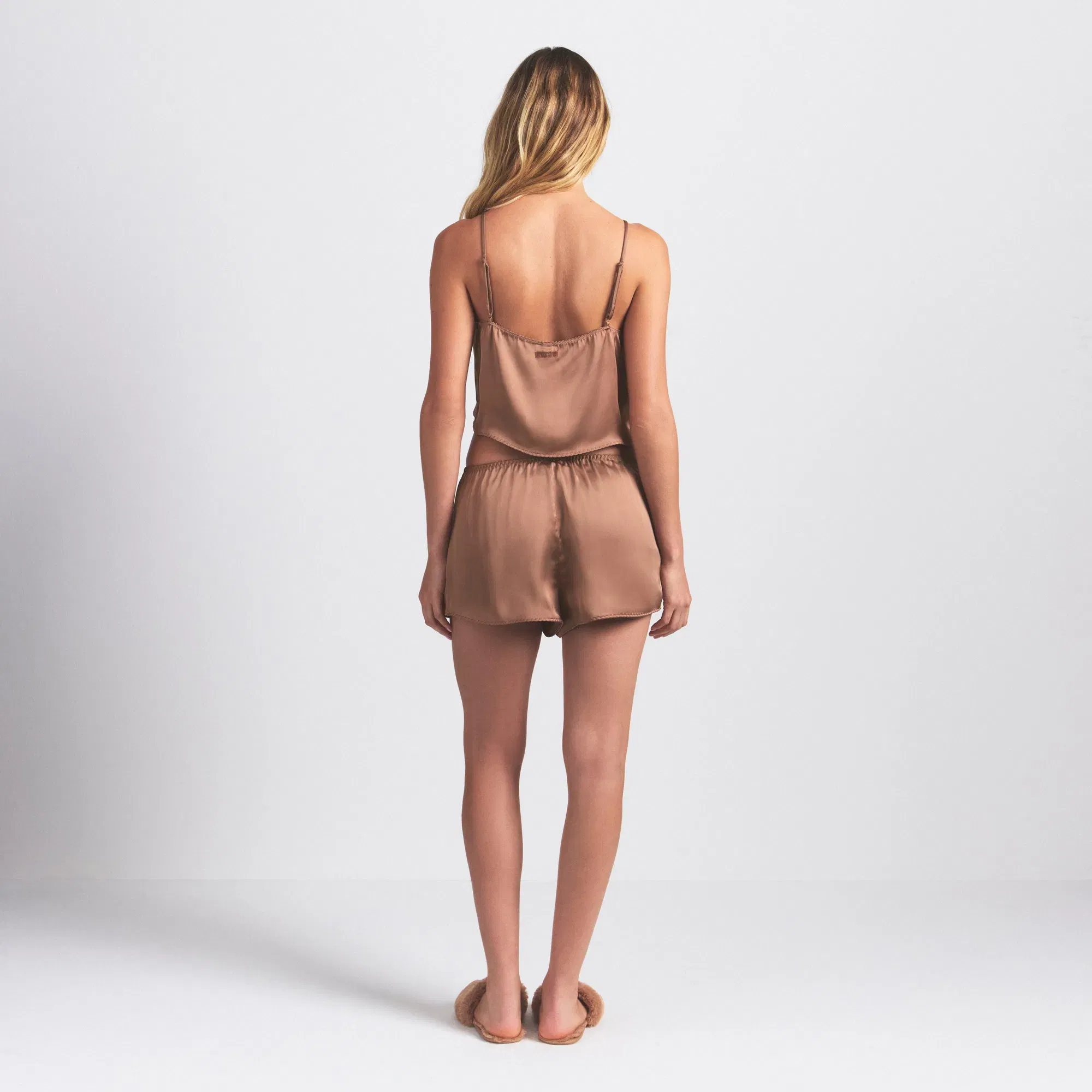 WOVEN SHINE CAMI AND SHORT SLEEP SET | SIENNA