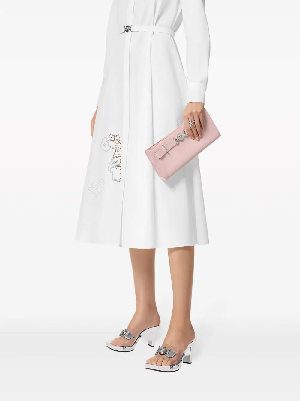 Medusa '95 leather clutch bag