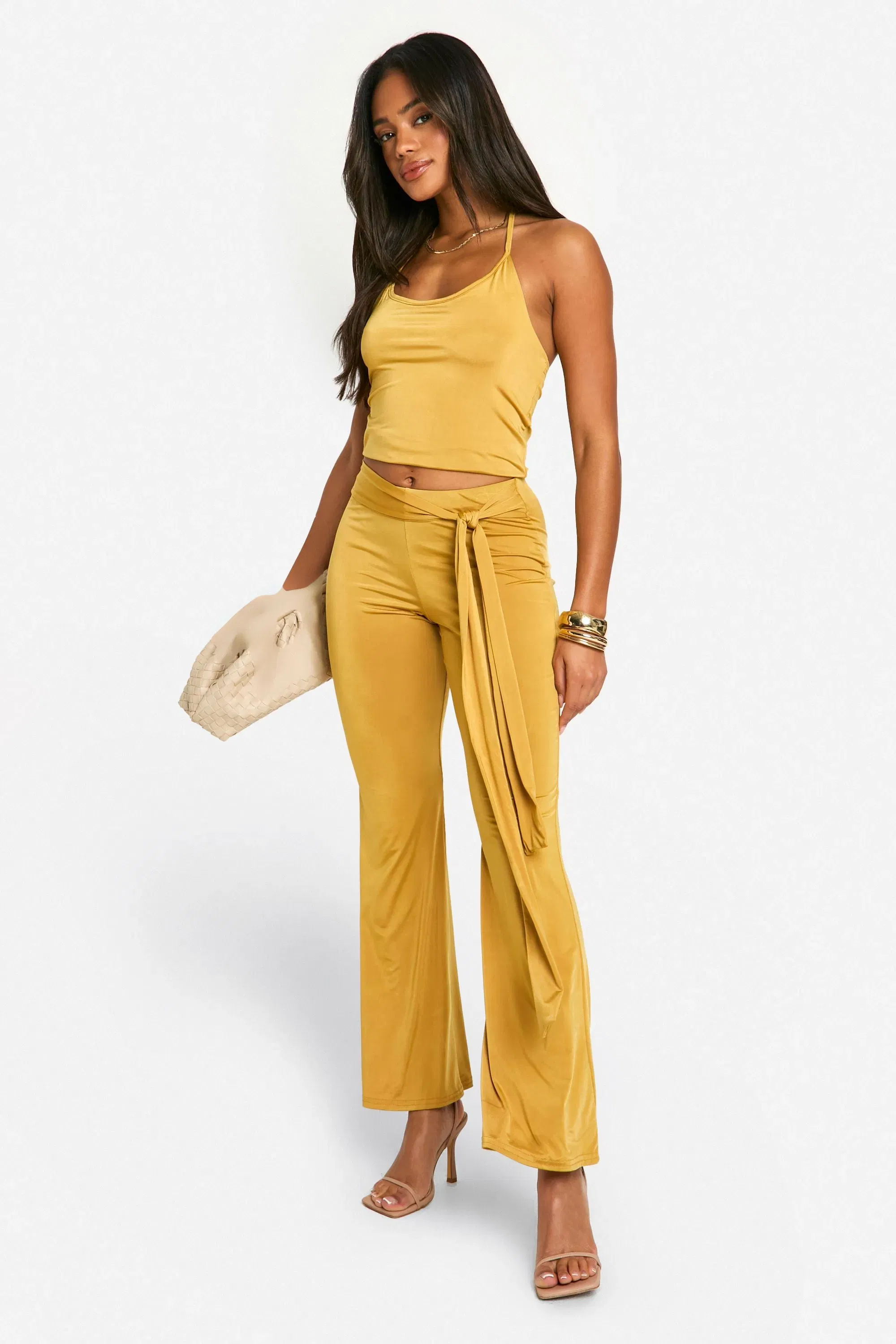 Halter Neck Fitted Cami Top