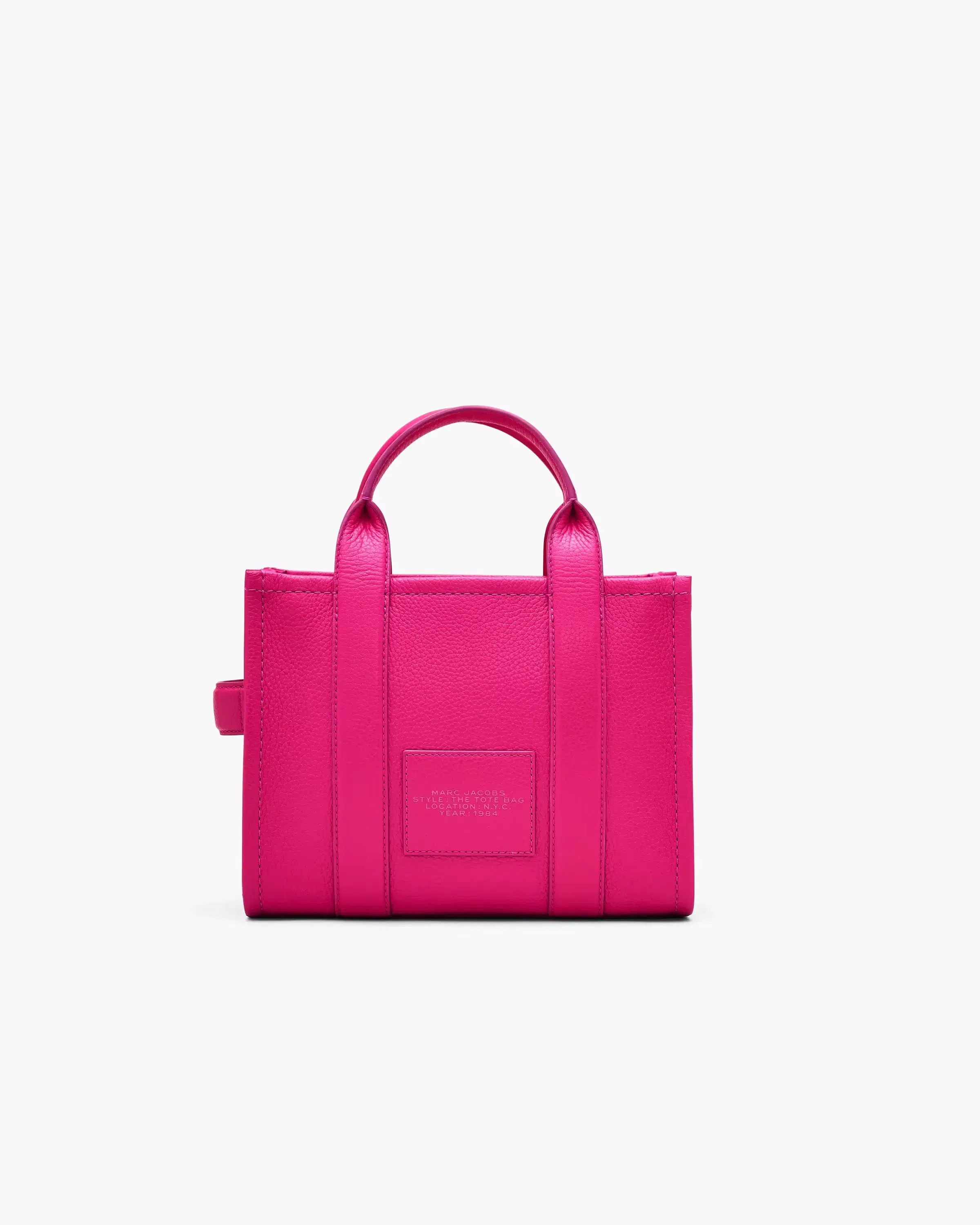 Marc Jacobs The Leather Small Tote Bag Hot Pink