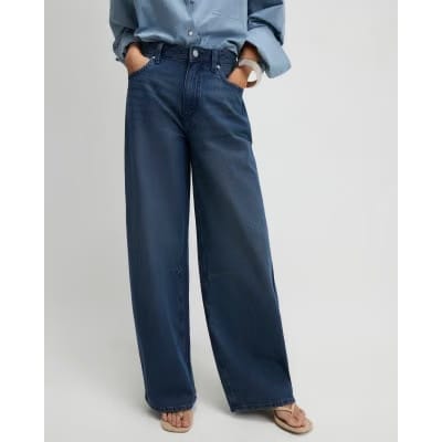 Blue Classic Barrel Jeans