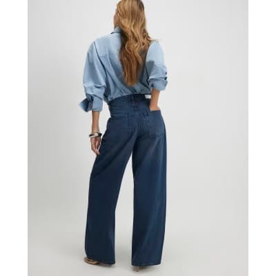 Blue Classic Barrel Jeans